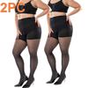 New 40D Women Black PLUS SIZE S-3XL CONTROL TOP Shaping Tights Ladies Confort Lift Hip Nylon Hosiery Pantyhose