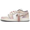 Jordan Air Jordan 1 Resistenti all'Abrasione Scarpe da Basket Basse Vintage Uomo Rosa Pastello 553558-044(Team24-S-BOX)