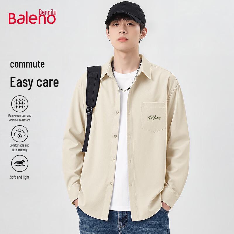 Baleno Men s Casual JPB Print Long-Sleeve Shirt 3XL