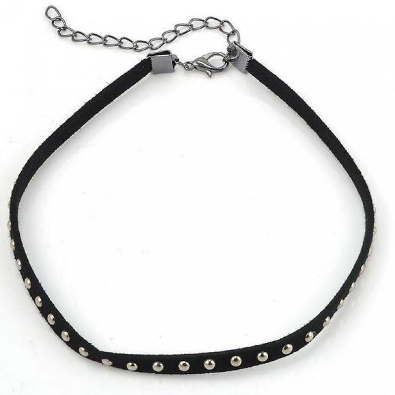 Cute Fashion Bohemian Personality Rivets Hot Nail Fender Necklace Collar Statement Necklace Choker Necklace Gargantilha Collares
