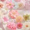 80Pcs Artificial Flower Heads 25-43mm for Craft Wedding Bouquets Flower Arrangements Cake Decoration Hair Accessories