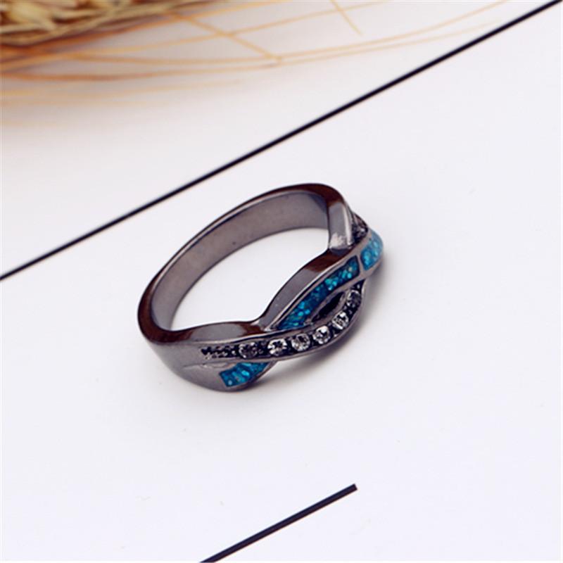 Elegant Blue Opal Ring For Women Featuring Floral Design And Luxurious Materials