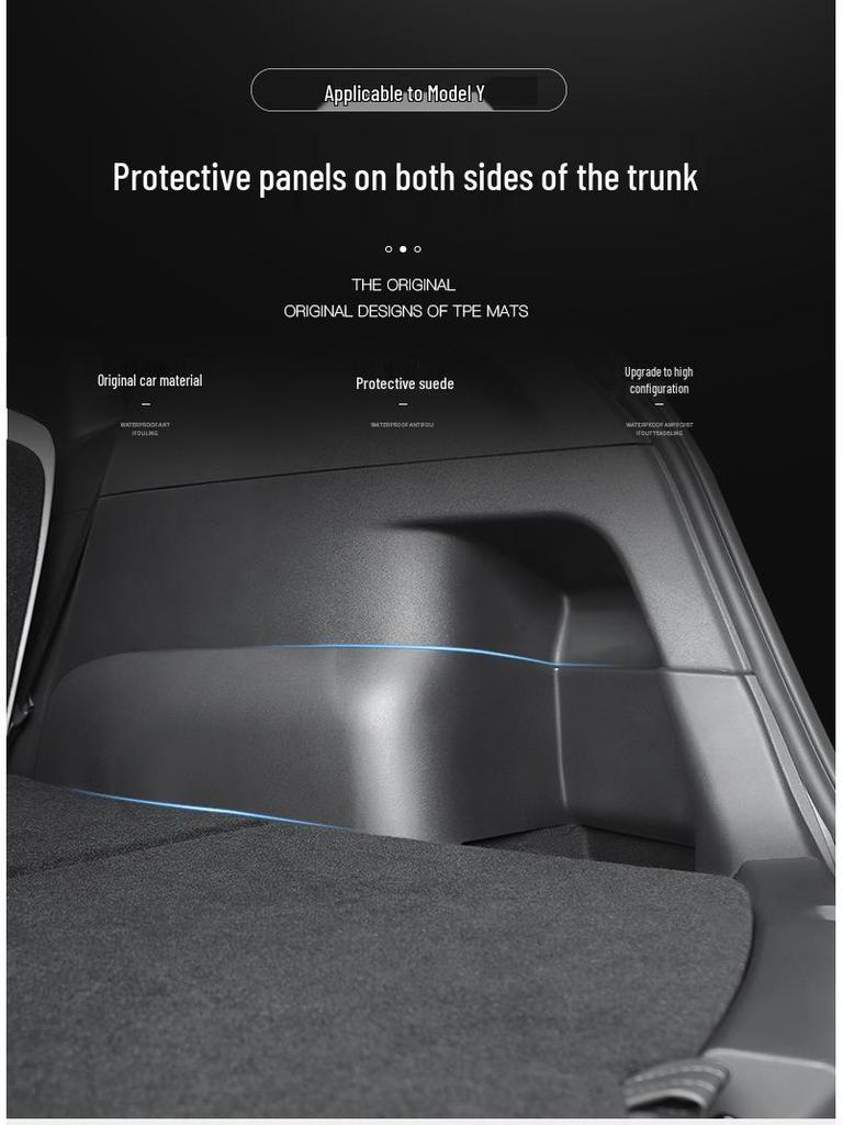 Tesla Trunk and Side Protector Decorative Modification Accessories