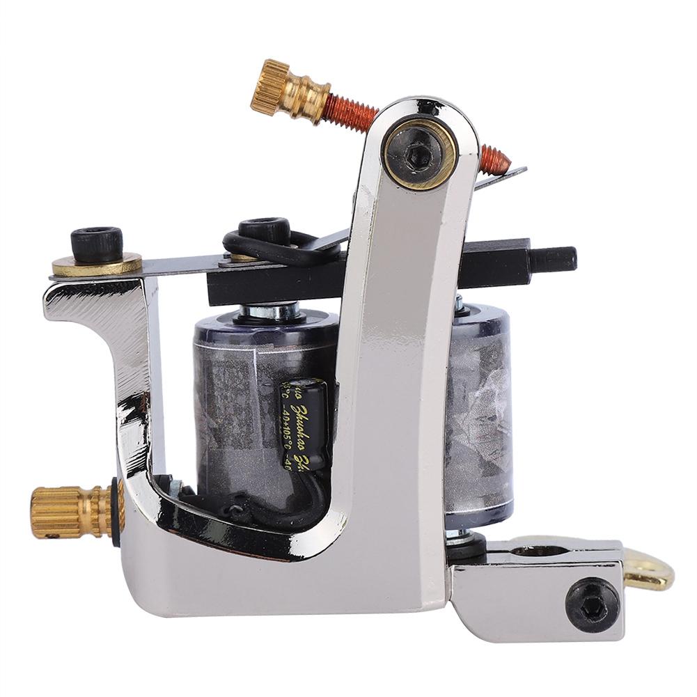 

10 Wraps Professional Alloy Tattoo Machine Copper Coils Tattoo Shader Machine Gun