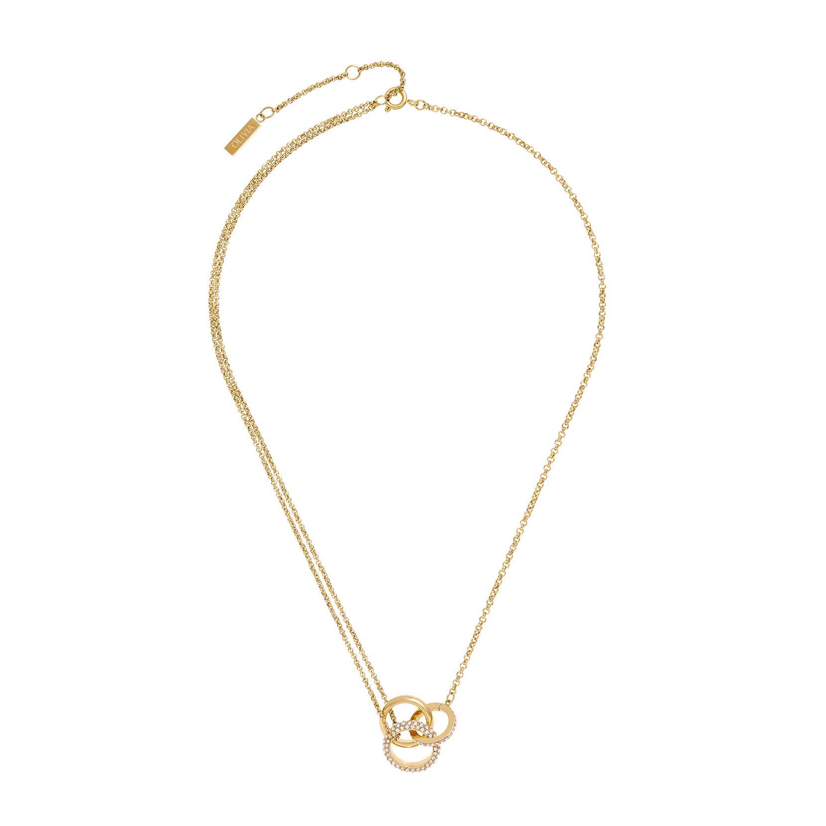 

Olivia Burton Classic Entwine Gold Necklace Authorized Retailer (obj24100002) - золотий