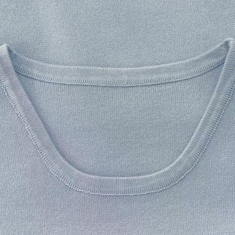 Spliced Irregular Knit Sweatshirt