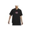 Nike T Shirts Men's Black Crew Neck Moderate Straight Fit FN4176-010