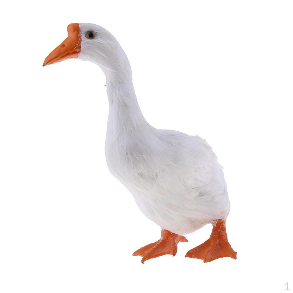 

Decoration Artificial Simulated Swan Ornament Art Figurine Display #2