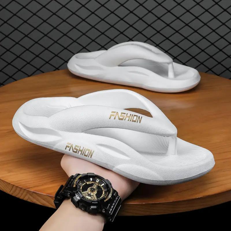 Fashion Shiatsu Male Slipper Flip Flops Platform Slides Beach Pvc 2025 Style Low Price Casual Eva Designer Luxury Adult Trend Men's Shoe