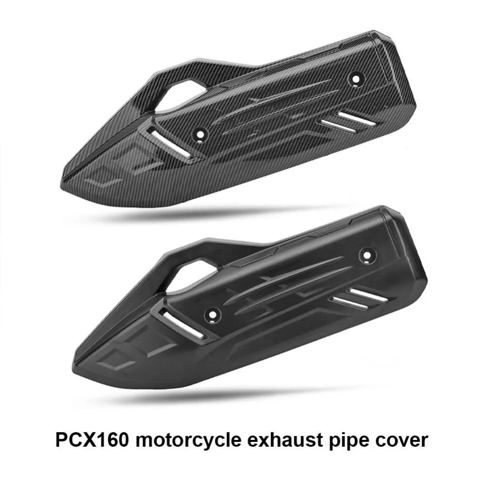 Motorcycle Exhaust Pipe Cover Cowl Protector For Honda PCX160 PCX125 2021-2024 PCX 160 PCX 125 2023 2022 Tail Cover Accessories