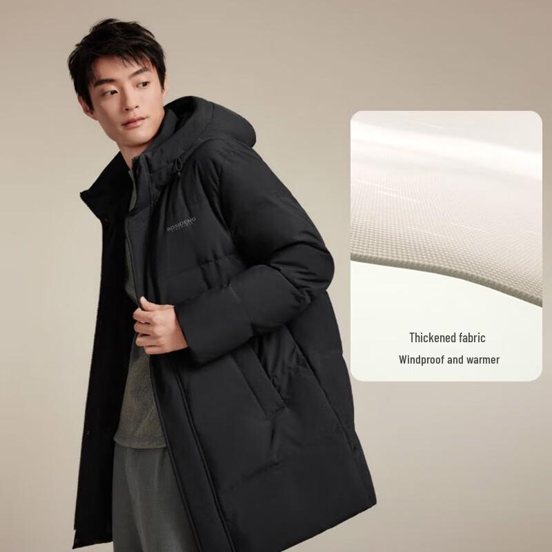 BOSIDENG Men's Hooded Down Jacket - Winter Commuter Outerwear