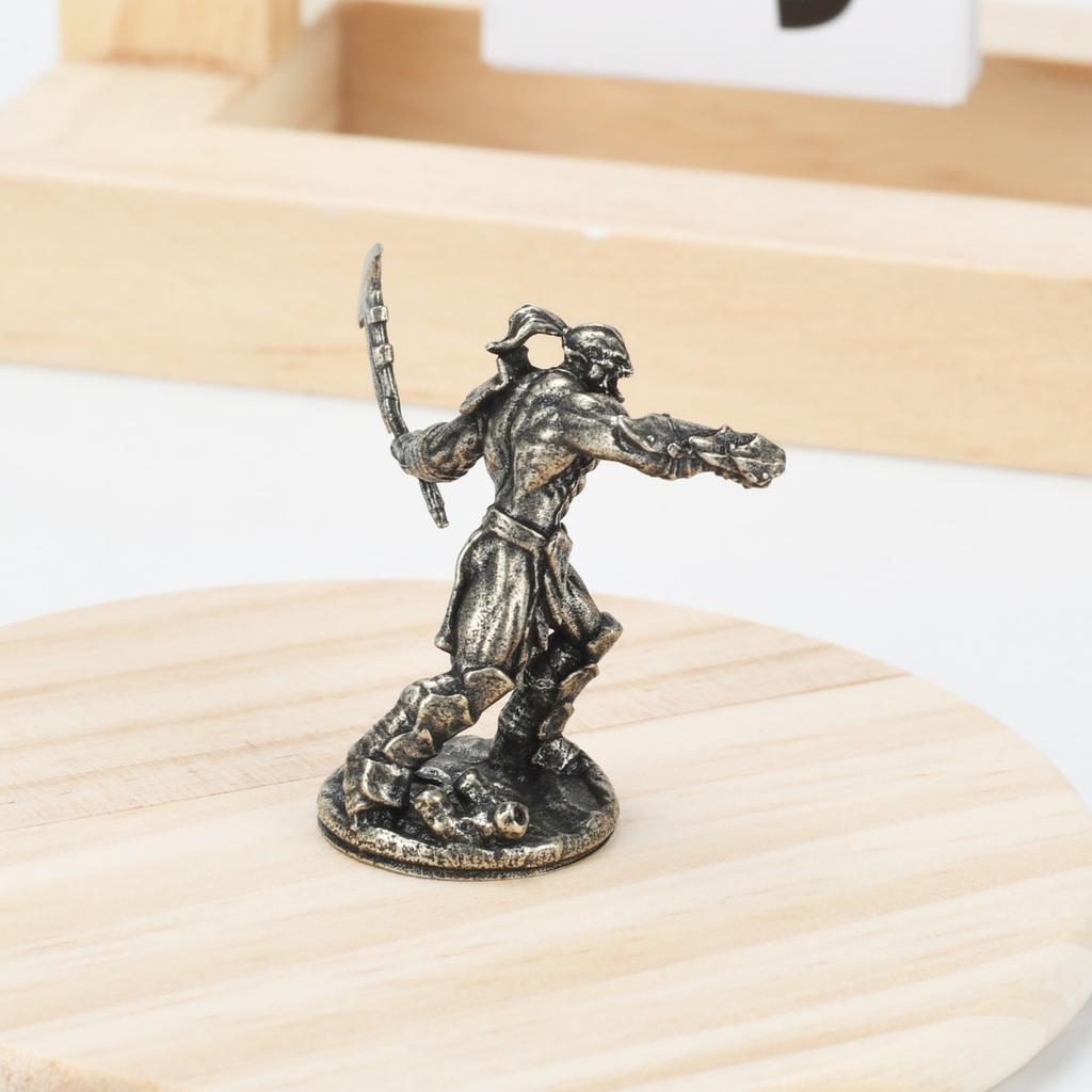 Vintage White Brass Warcry Orc Soldiers Models Desktop Ornaments Decorations Game Miniature Figurine Accessories Men Gifts