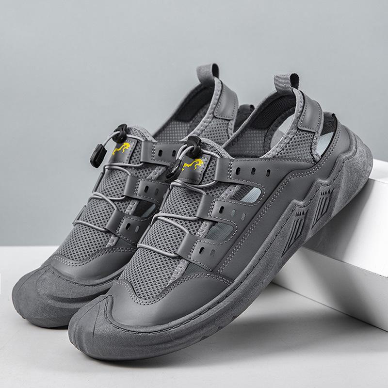 

Summer men s sandals outdoor bag head shoes sports hiking shoes breathable casual wading shoes beach shoes 47