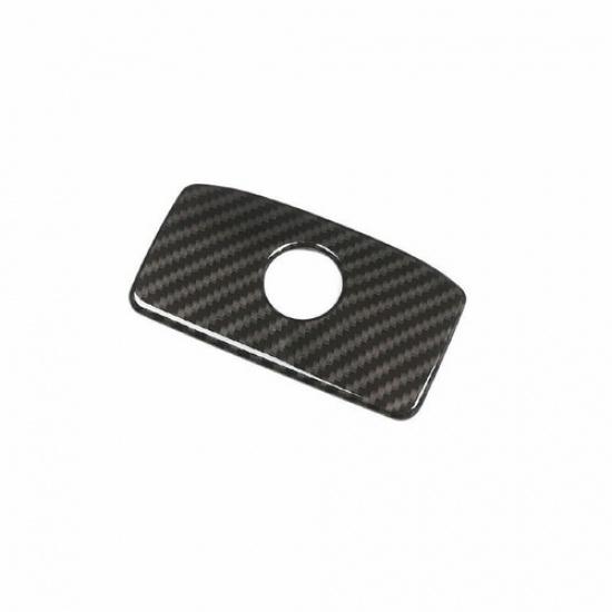 Real Carbon Fiber Inner Storage Box Handle Bowl Trim Fit For Jaguar XE 2016-19