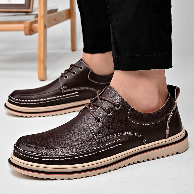 Men's Casual Business Shoes Flats Leather Shoes Dress Formal Loafers