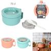 ROUND LUNCHBOX Blue with FOLDABLE FORK