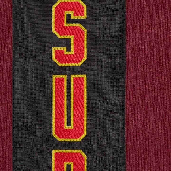 Supreme Woven Patches Hooded Sweatshirt Cardinal