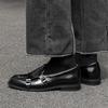 2026 New Korean Big Size Dress Shoes for Men Fashion Casual Black Leather Shoes Male Spring Autumn Buckle Designer Shoe Man