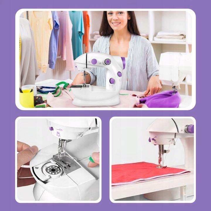 Mini Sewing Machine LED Backlight Portable 2 Modes + Accessories