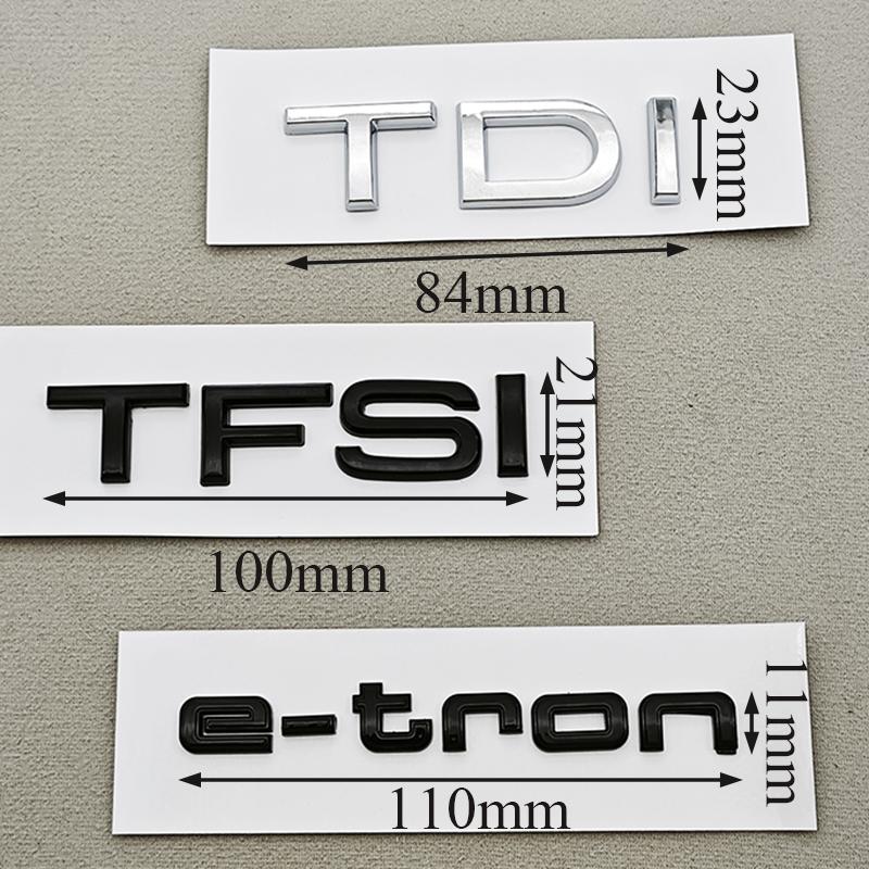 G7 3D ABS Car Letters Rear Trunk Badge Logo TDI TFSI e-tron Emblem Decals For QQ6 A3 A4 A5 A6 A7 Q2 Q3 Q4 Q5 Q7 Q8 Q6 Accessories