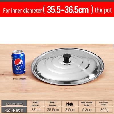 Yiceng Edelstahl Flacher Topfdeckel