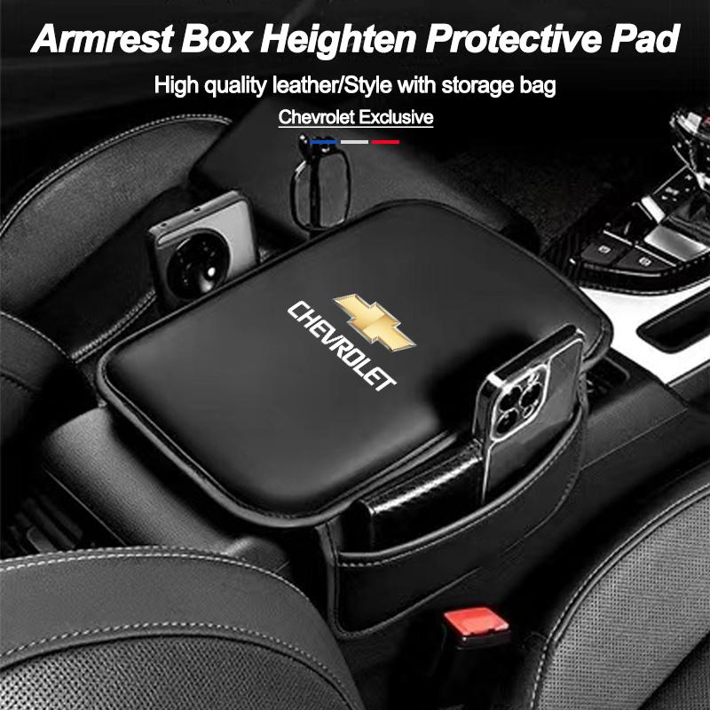 Leather Car Armrest Box Pad Auto Armrest Mat High Quality Accessorie For Chevrolet Cruze Captiva Sail Corsa Spark Epica Nubira