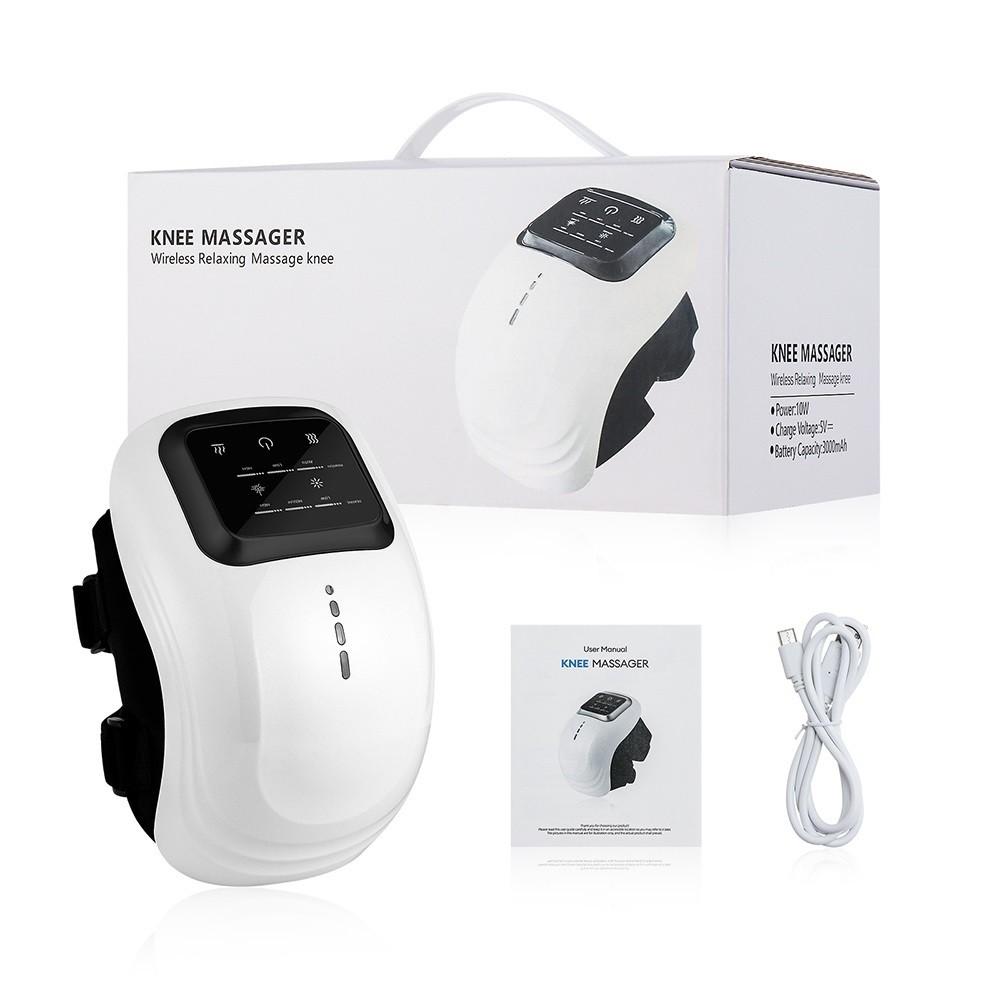 

Smart Knee Massager Portable Improved Blood Circulation Joint Massage Machine Muscle Relaxation Hyperthermia Therapy Device чёрный