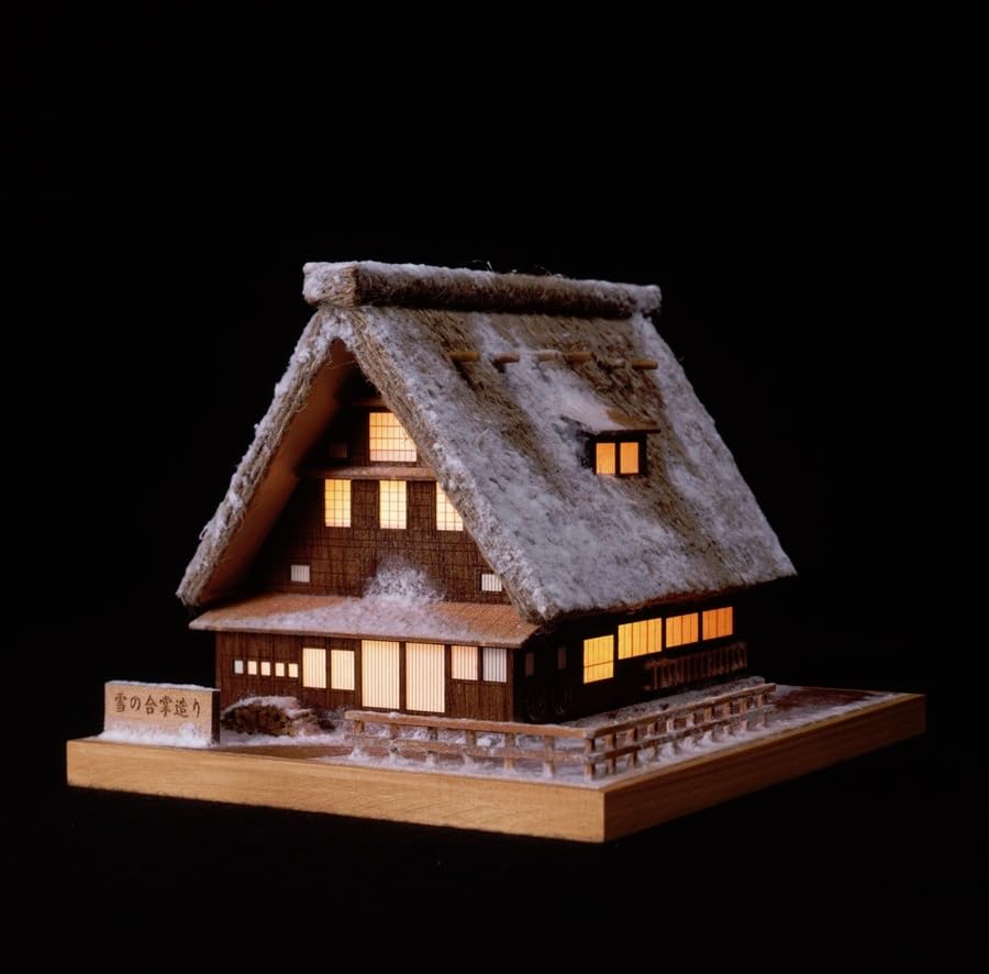 Woody Joe Akari Snow Wooden Model Assembly Kit No.1 Gassho-style (Building)