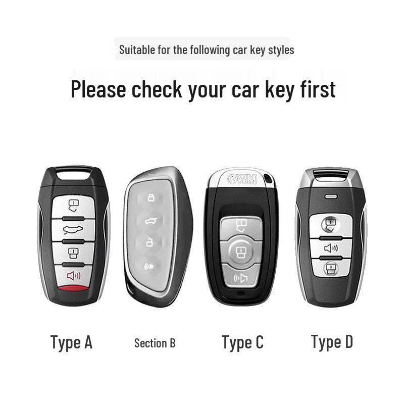 Key Cover for Great Wall Haval: Compatible with H6, M6 Plus, H2 2nd Gen, Big Dog, F7, H9, Divine Beast, and Chitu Models