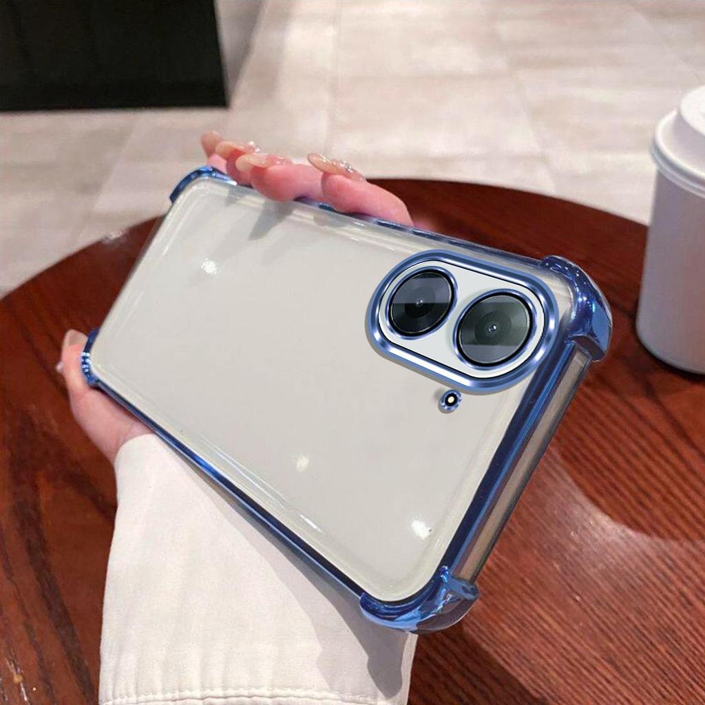 Case for Xiaomi Redmi A5,POCO C71 Electroplated Color Border Clear Phone Casing Cover