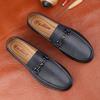 Neue Slipper Sommer Bequem Echtes Leder Herrenschuhe Leichtgewichtige Slipper Fahrschuhe für Herren Freizeitschuhe Business Mokassins
