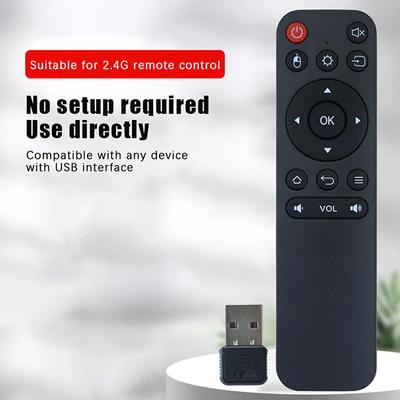 Smart Tv Voice Remote Control 2.4Ghz Wireless Remote Controller With Usb For Android Tv Box / Pc