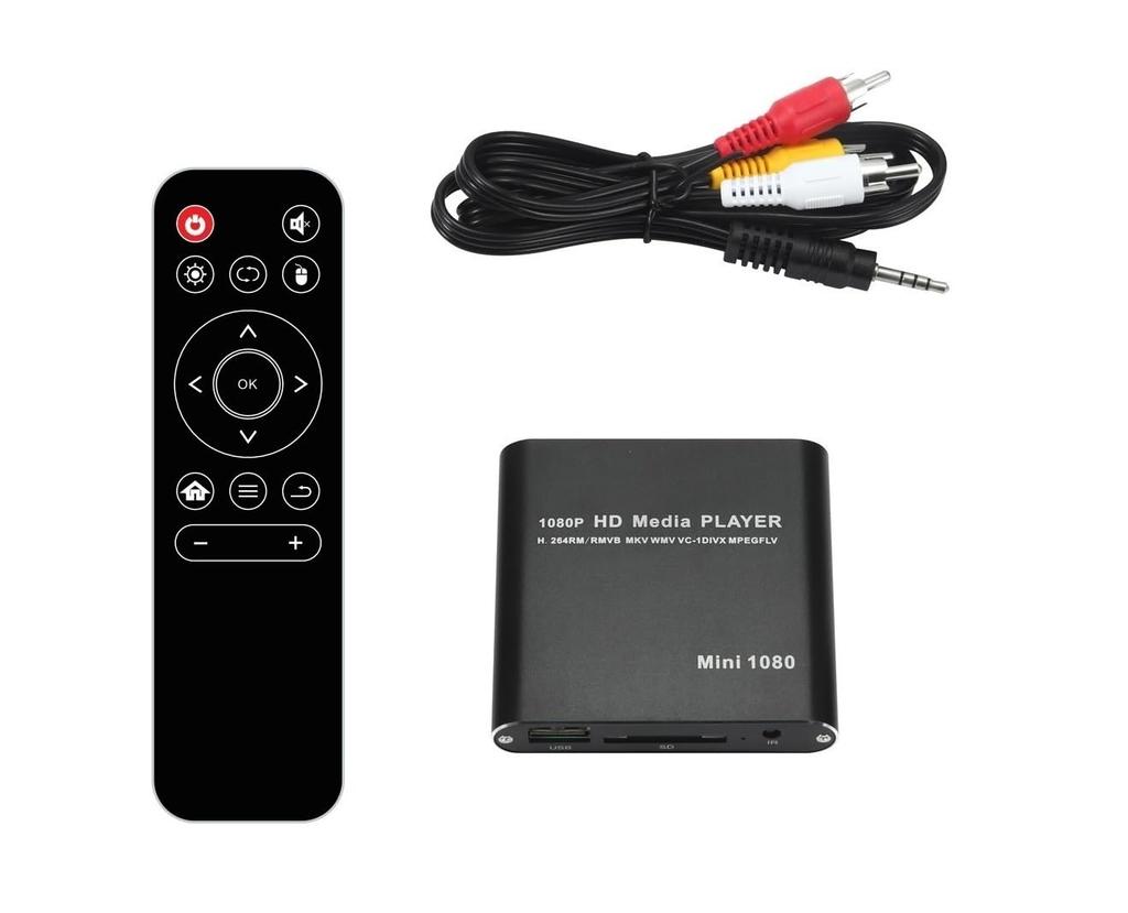Ultema Media Video Multimedia Digital Fără PC Redare Ușoară Video pe Televizoare cu Ecran Mare și LCD HDMI Player cu Manual de Instrucțiuni în Japoneză Inclus,