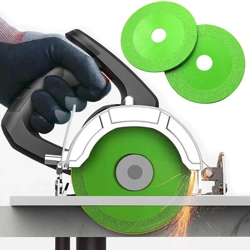 Glass Cutting Disc 100/125mm Diamond Brazing Blade Cutting Blade Ceramic Jade Tile Wine Bottle Grinding Cutting Saw Blade Tools