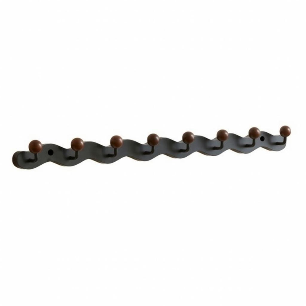 Rubber Wood Wall Coat Rack Compact Entryway Hanging Easy to Install
