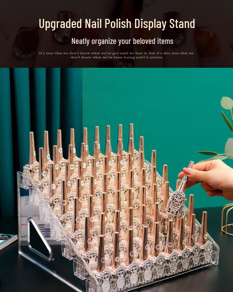 Acrylic Organizer Stand for Nail Polish, Perfume, Lipstick, Essential Oils, and Cosmetics
