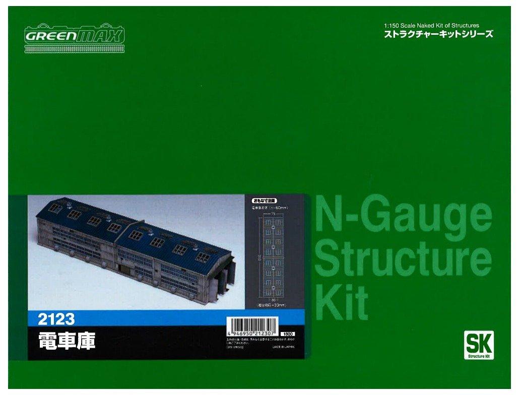 

Greenmax N gauge 2123 Train Shed (Unpainted Kit)