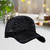 Mesh Rhinestone Baseball Cap Breathable Duckbill Adjustable Summer Beach Sun Hat Protection