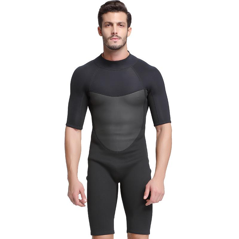 Sharkbat Unisex Short Sleeve 2MM Wetsuit: Sun Protection One-Piece for Snorkeling, Swimming, and Surfing
