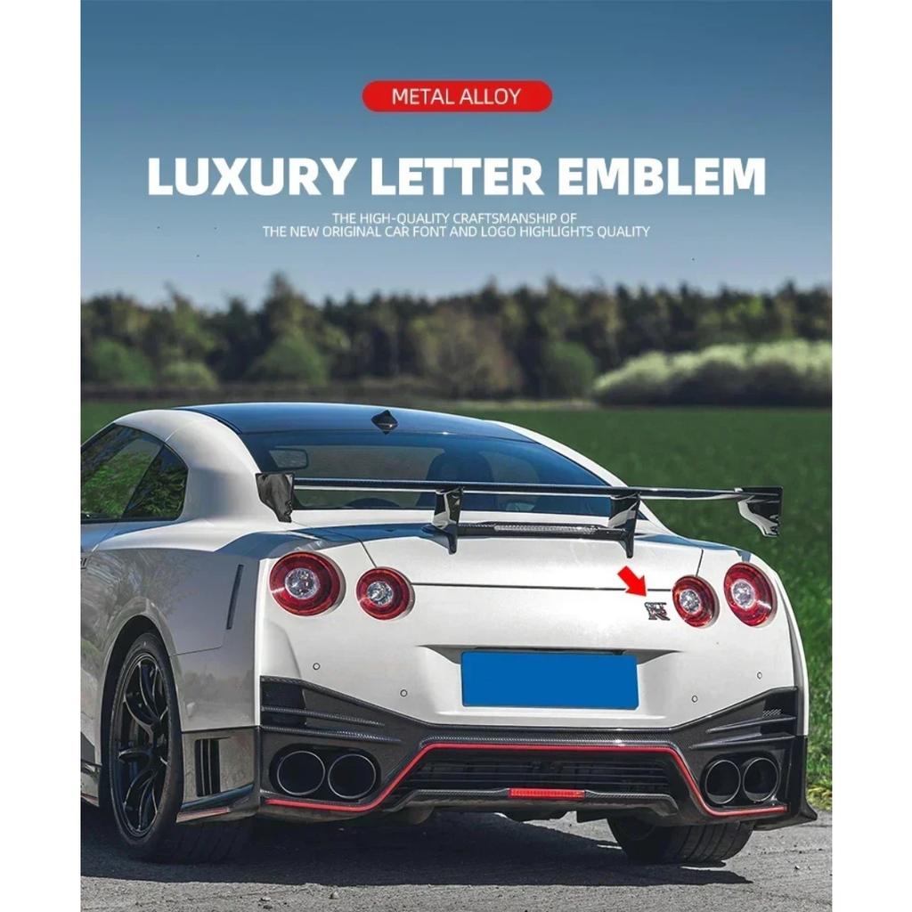 1pc 3D Metal GTR logo Badge Sticker Car Rear Trunk Emblem Decal Nine Colors are Available for Selection