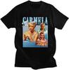 CARMELA SOPRANO Harajuku Simple Personality Print Summer Wild Short Sleeve 100 Cotton Loose Man Sport