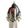 New retro knight horse imitation cashmere scarf, dual-purpose temperament, double-sided thickened student windproof scarf