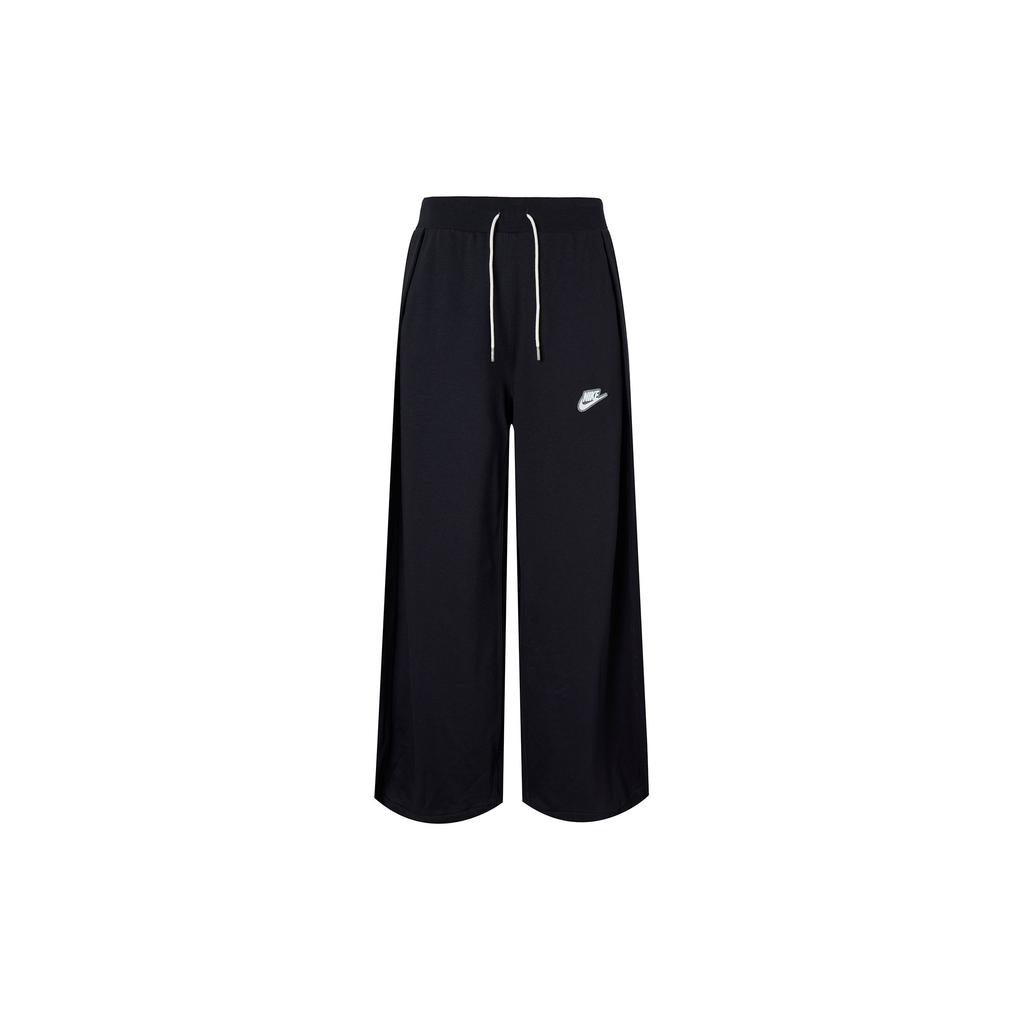 Nike Sportovní volné pletené kalhoty s širokými nohavicemi pro volný čas Dámské spodní díly Černá CZ8358-010