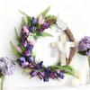Easter Cross Wreath Festival Front Door Decoration Wreath Courtyard Decoration Wreath
