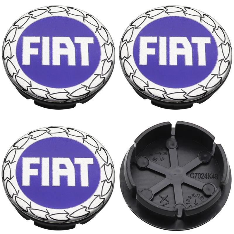 4ks 50mm 3D logo automobilový znak Krytky středových krytů kol auto Ráfek úprava prachotěsné kryty znaků stylingové doplňky Pro FIAT