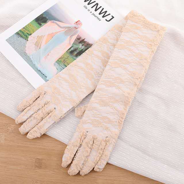 Spring/Summer Thin Sunscreen Lace Gloves Wedding Wedding Bridal Gloves Long Ladies Gloves Sexy