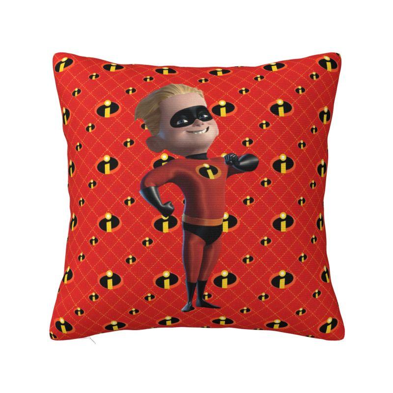 Nordic Style Animation The Incredibles Cushion Cover Polyester Superhero Comedy Throw Pillow Case for Car Square Pillowcase