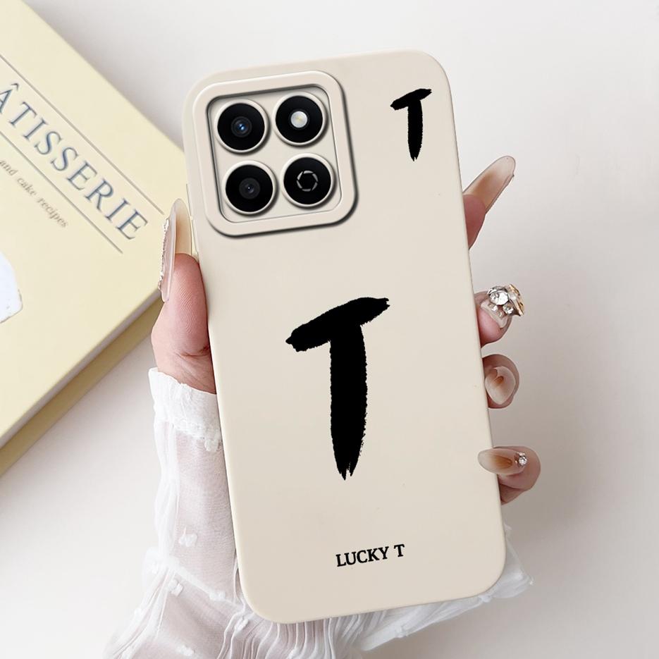 For Honor X7C Case ALT-LX2 Cute Lucky Letters Cover Shockproof Soft TPU Phone Case For Honor 200 Smart HonorX7C Back Cover Coque