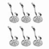6Pcs Vintage Clothing Hooks Heavy Duty Zinc Alloy Retro Wall Hooks for Hat Coat Scarf