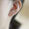 Women Minimalist Double Four Point Star Rhinestone Stud Earrings